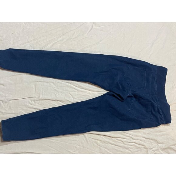 a new day jegging leggings solid blue back pockets cotton blend size medium READ - Picture 6 of 8